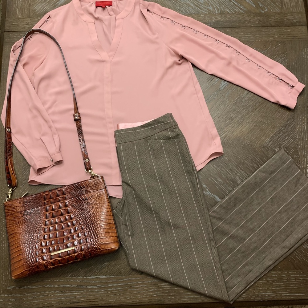 XOXO collection brown plaid dress pants trousers size 3